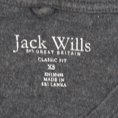 Jack Wills Men’s Grey XS Classic Fit Crew Neck Cotton T-Shirt