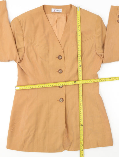 Bianca Women Beige Skirt Suit Set Size 8 Classic Two-Piece