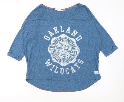 H&M Women’s Blue Oakland Wildcats Relaxed Jersey T-Shirt Size L