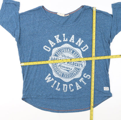 H&M Women’s Blue Oakland Wildcats Relaxed Jersey T-Shirt Size L