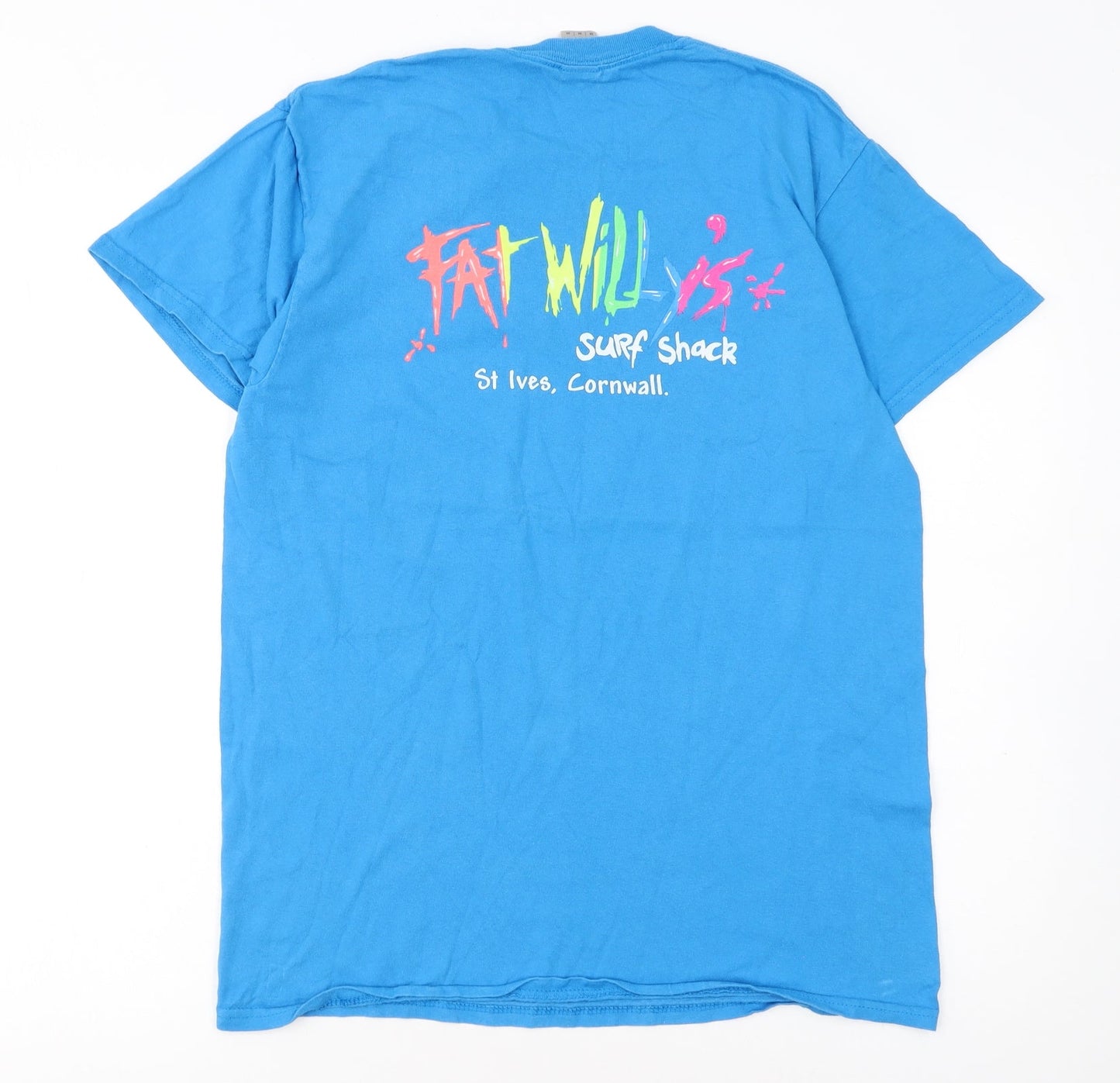 Fat Willy's Surf Shack Men's Blue Graphic T-Shirt Size M Regular Fit
