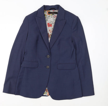 Next Women’s Blue Tailored Blazer Jacket Size 10