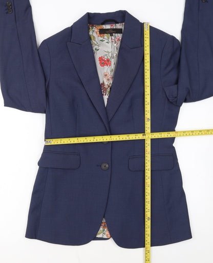 Next Women’s Blue Tailored Blazer Jacket Size 10