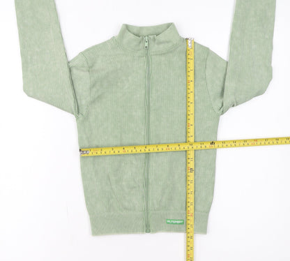 PrettyLittleThing Women’s Green Track Jacket Size S Full Zip Activewear