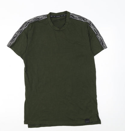 H&M Sport Men's Green Short Sleeve T-Shirt Size S Gym Training