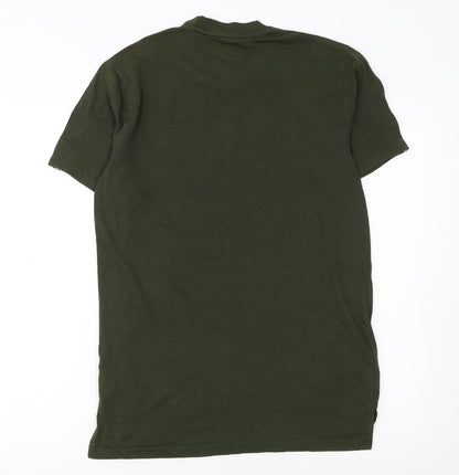 H&M Sport Men's Green Short Sleeve T-Shirt Size S Gym Training