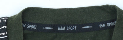 H&M Sport Men's Green Short Sleeve T-Shirt Size S Gym Training