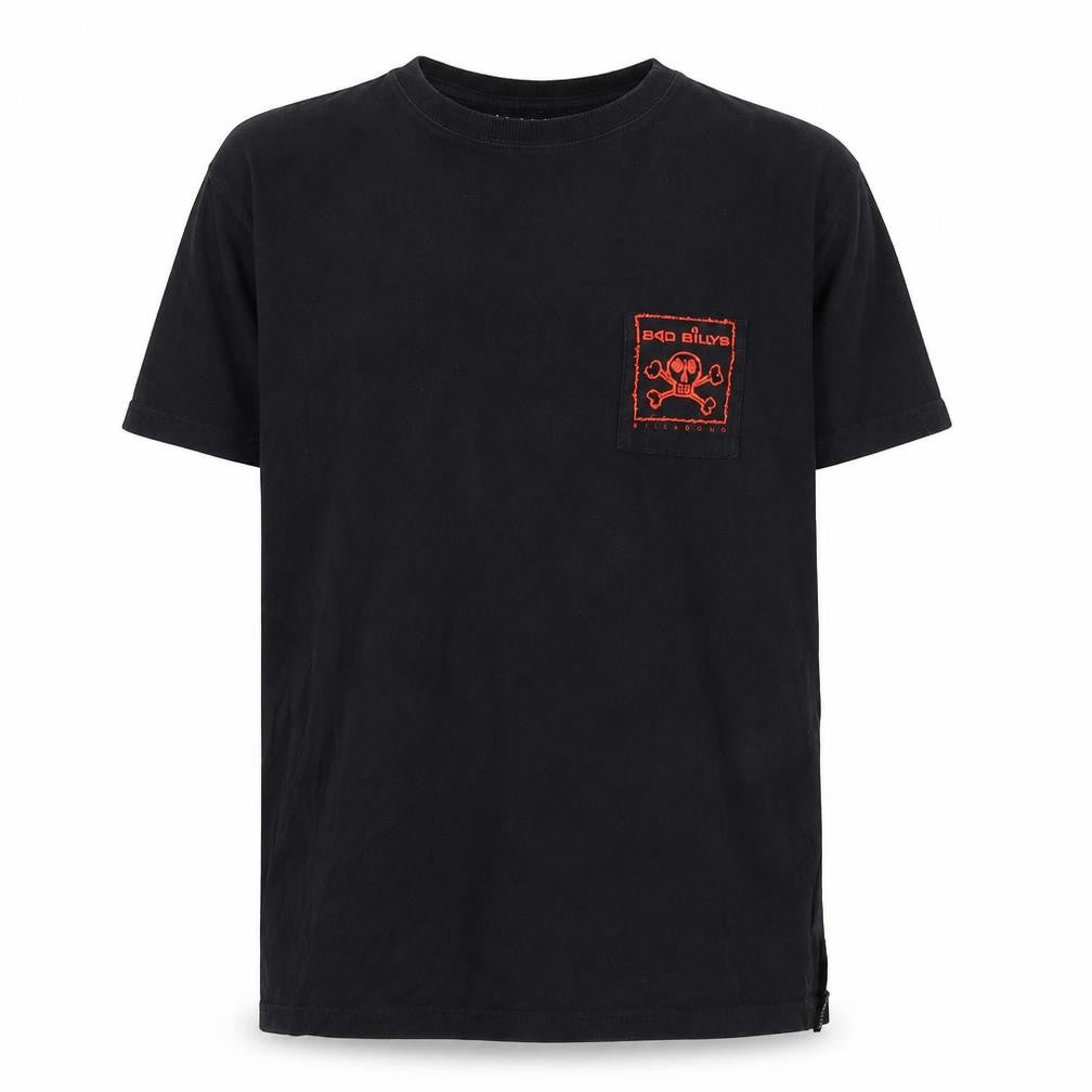 Billabong Boys Black Graphic Skull T-Shirt 16 Years 100% Cotton