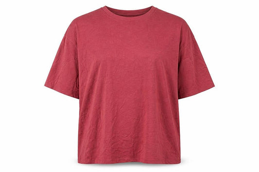 Simply Be Women’s Red Cotton Jersey Relaxed Fit T-Shirt Size 18