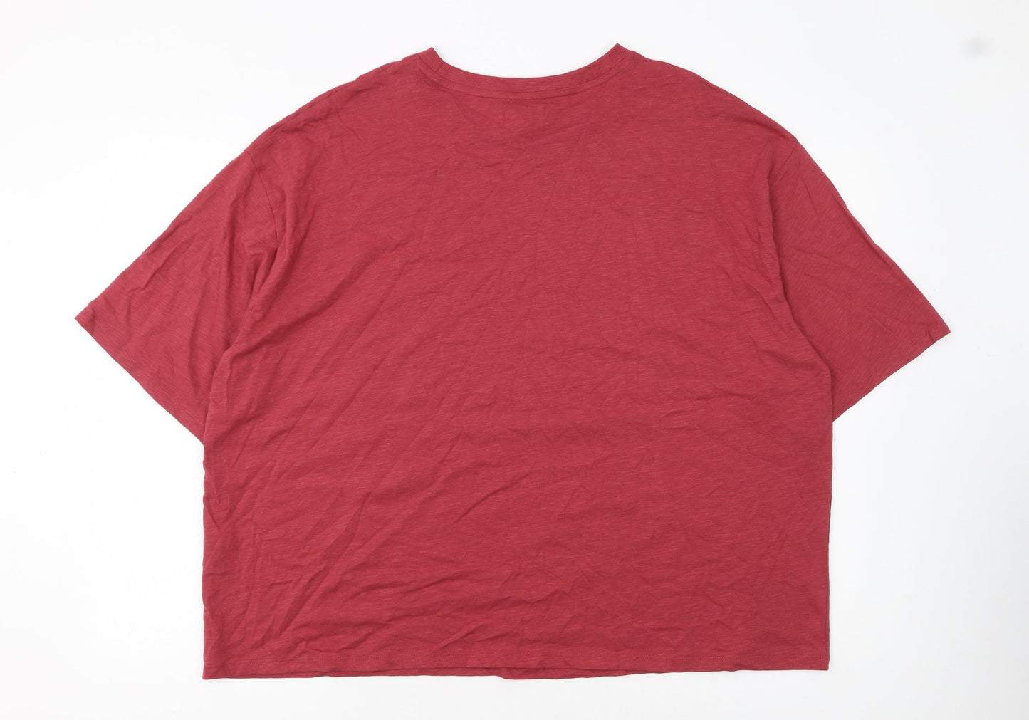 Simply Be Women’s Red Cotton Jersey Relaxed Fit T-Shirt Size 18