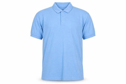 Modern Casuals Men's Blue Short Sleeve Polo Shirt Size M