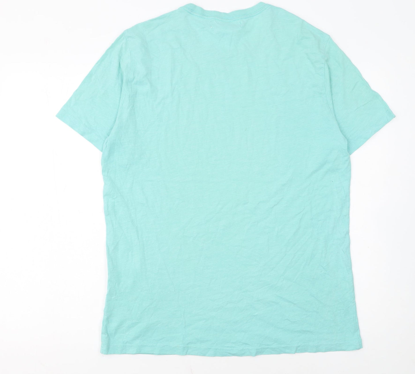 H&M L.O.G.G. Men's Blue Graphic Print Cotton T-Shirt XL