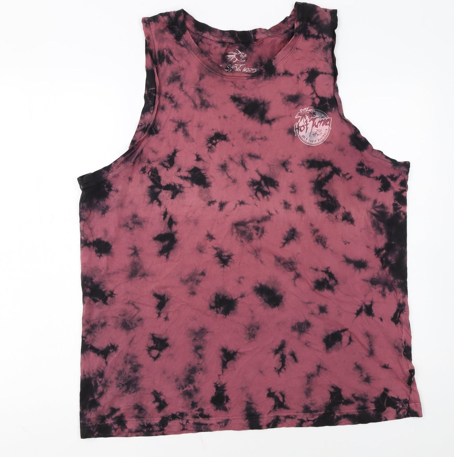 Hot Tuna Men's Multicoloured XL Sleeveless Tie-Dye T-Shirt