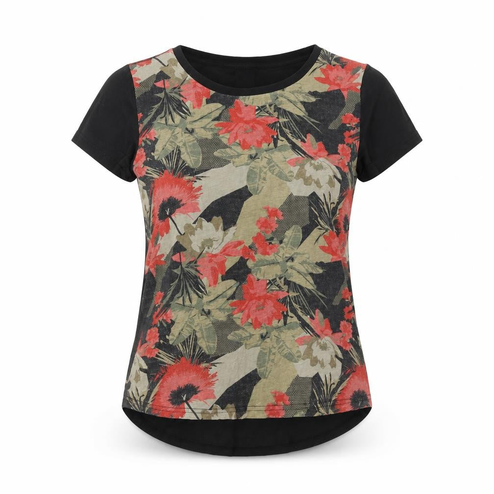 Bench Women's Multicoloured Floral Short Sleeve T-Shirt Size 12