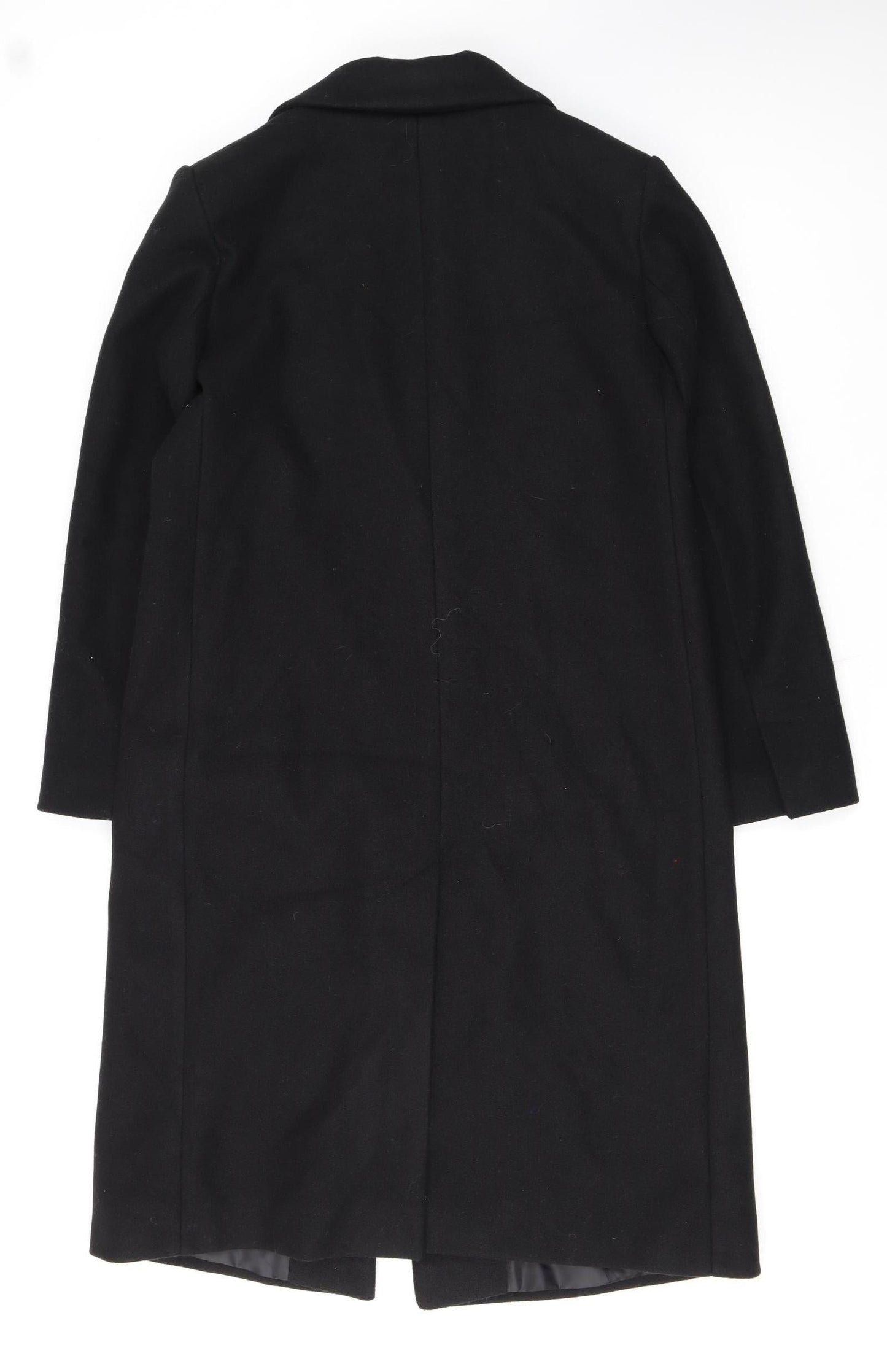 Marks and Spencer Women's Black Long Overcoat Size 12 Regular
