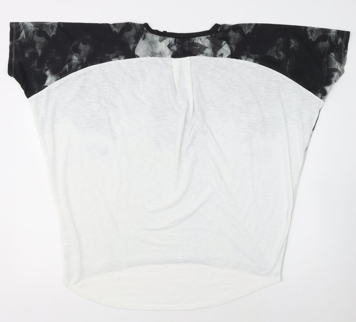 Firetrap Women's Black & White Relaxed Fit T-Shirt Size 16