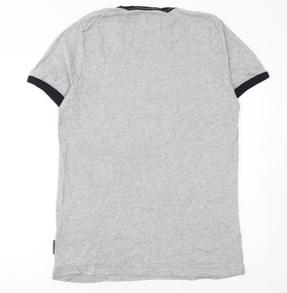 French Connection Men's Grey XL Crew Neck Cotton T-Shirt