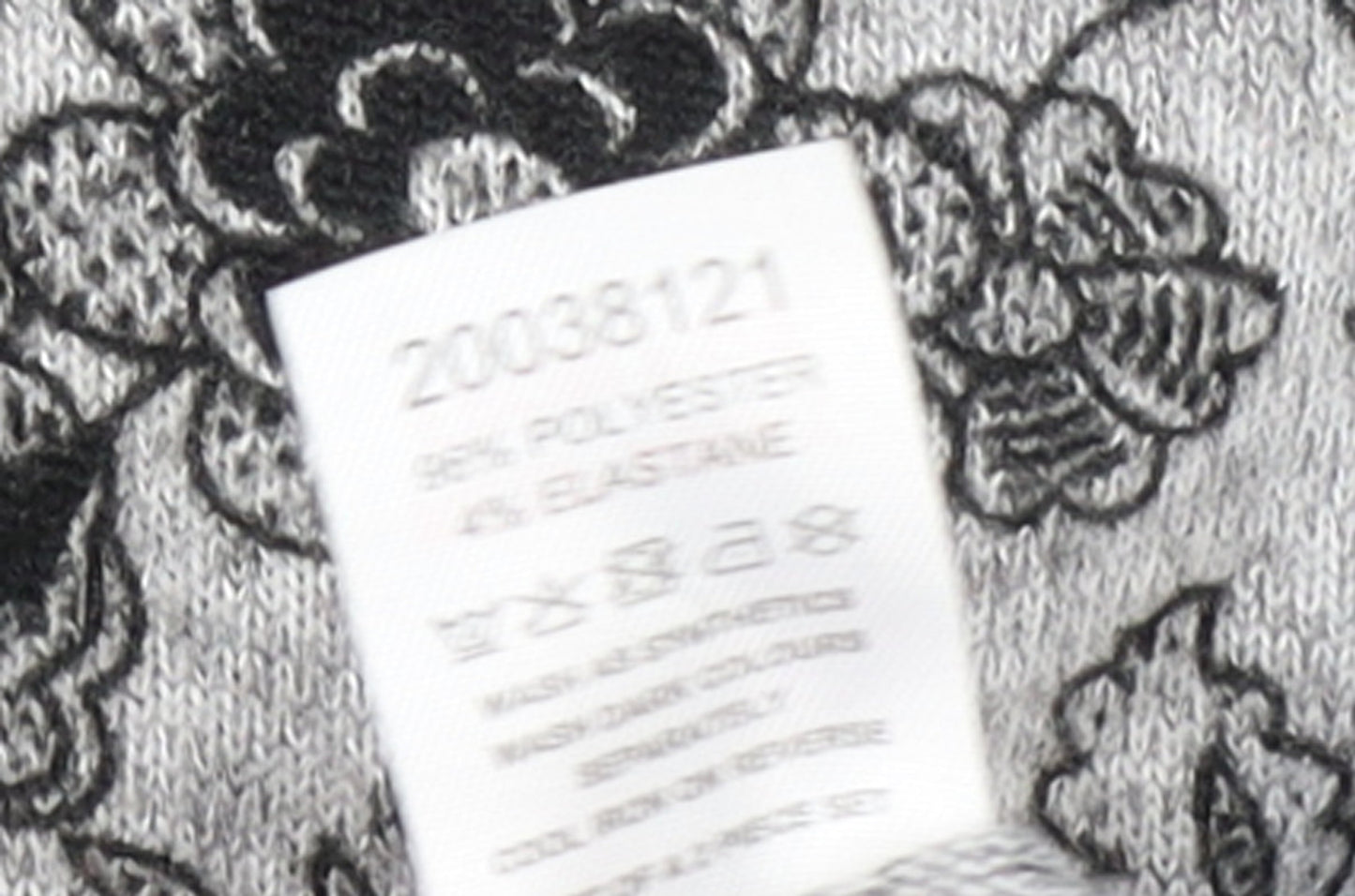 Pebble Bay Women Grey Floral Knit Shift Dress Size 12