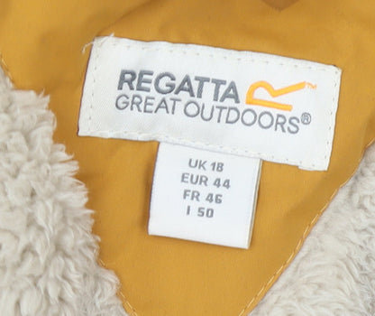 Regatta Women’s Yellow Hooded Waterproof Parka Jacket UK 18