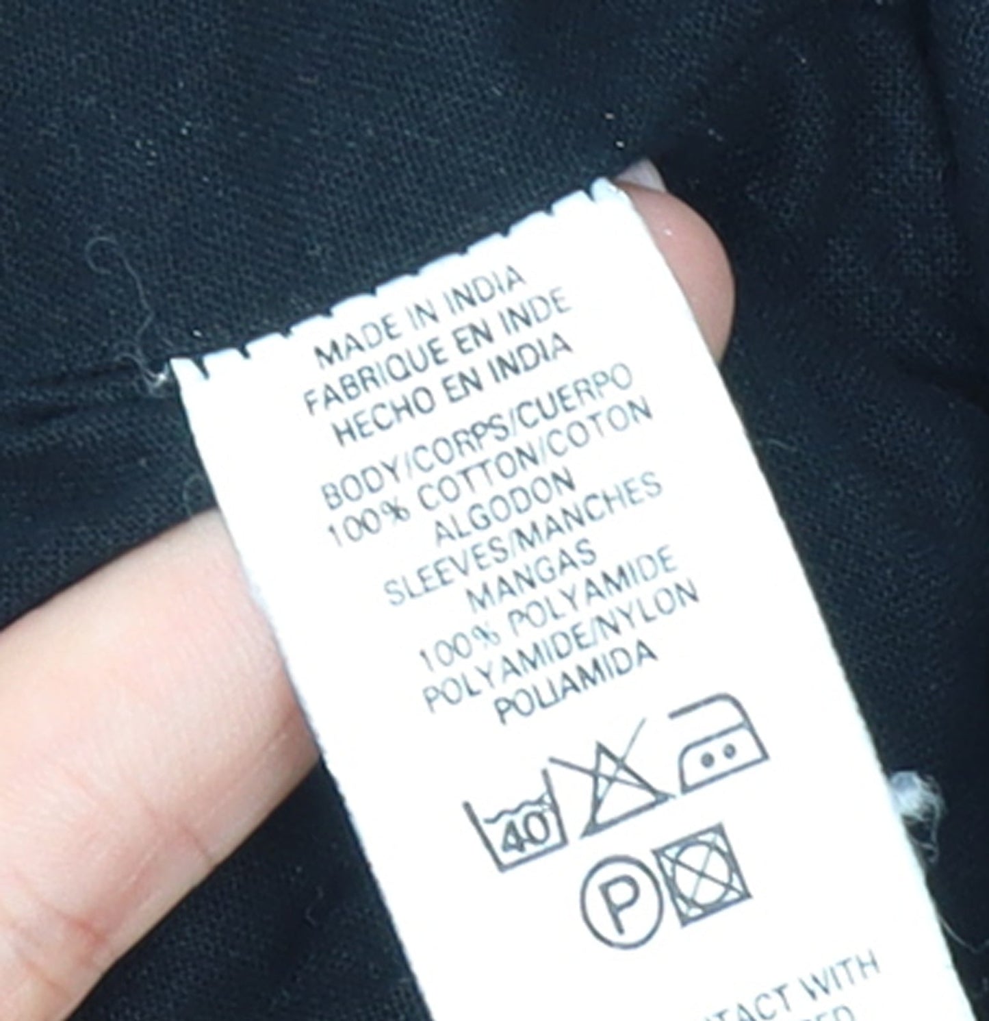 French Connection Men's Black Cotton Bomber Jacket M