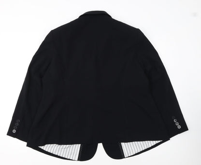 Marks and Spencer Women's Black Size 24 Classic Single-Breasted Blazer