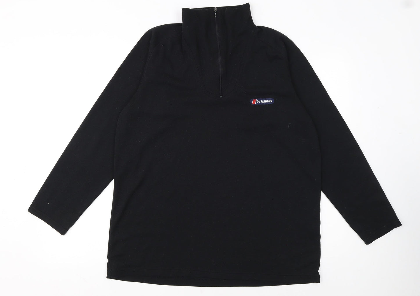 Berghaus Men's Black Fleece Half Zip Pullover Sweatshirt L