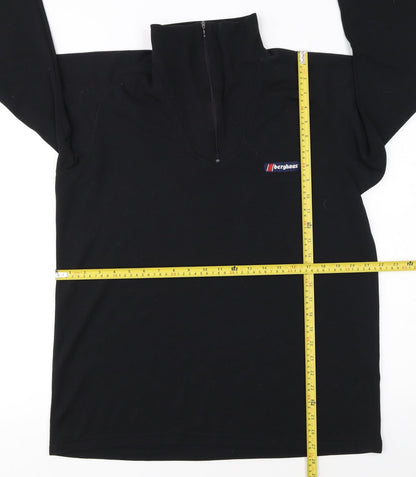 Berghaus Men's Black Fleece Half Zip Pullover Sweatshirt L