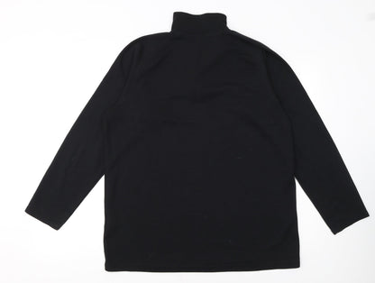 Berghaus Men's Black Fleece Half Zip Pullover Sweatshirt L