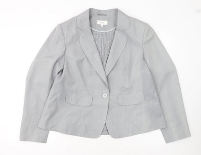 Marks and Spencer Women’s Grey Size 20 Single-Breasted Blazer