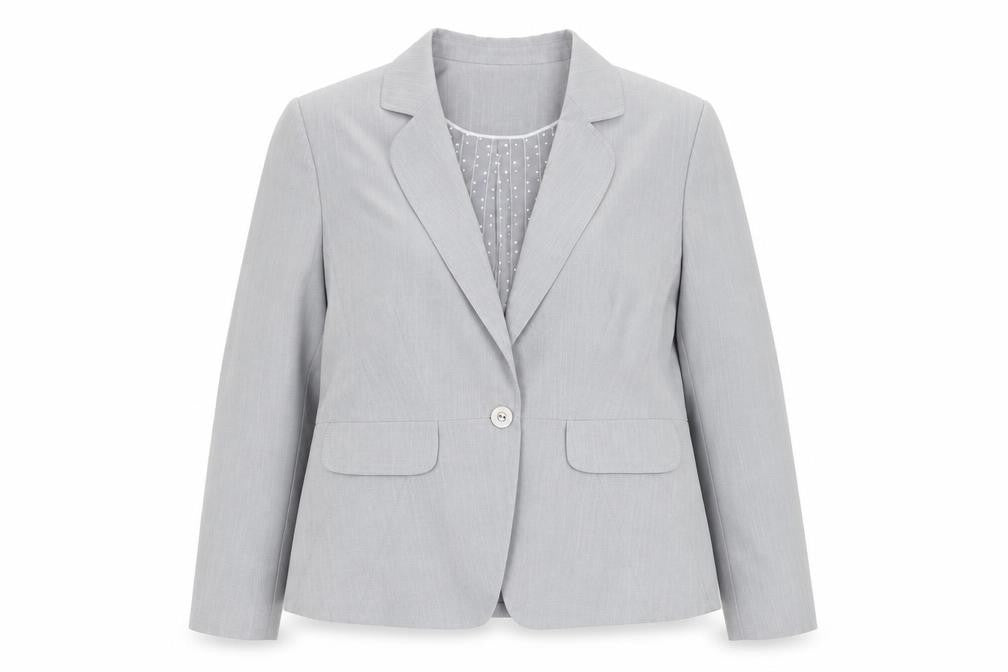 Marks and Spencer Women’s Grey Size 20 Single-Breasted Blazer