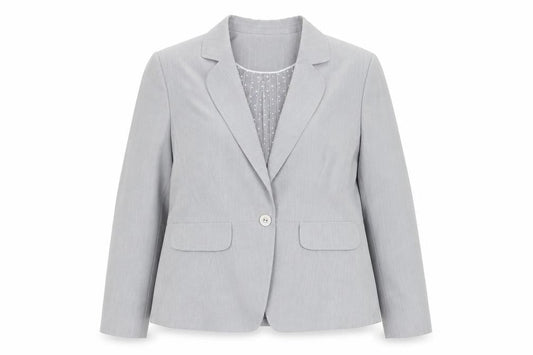 Marks and Spencer Women’s Grey Size 20 Single-Breasted Blazer