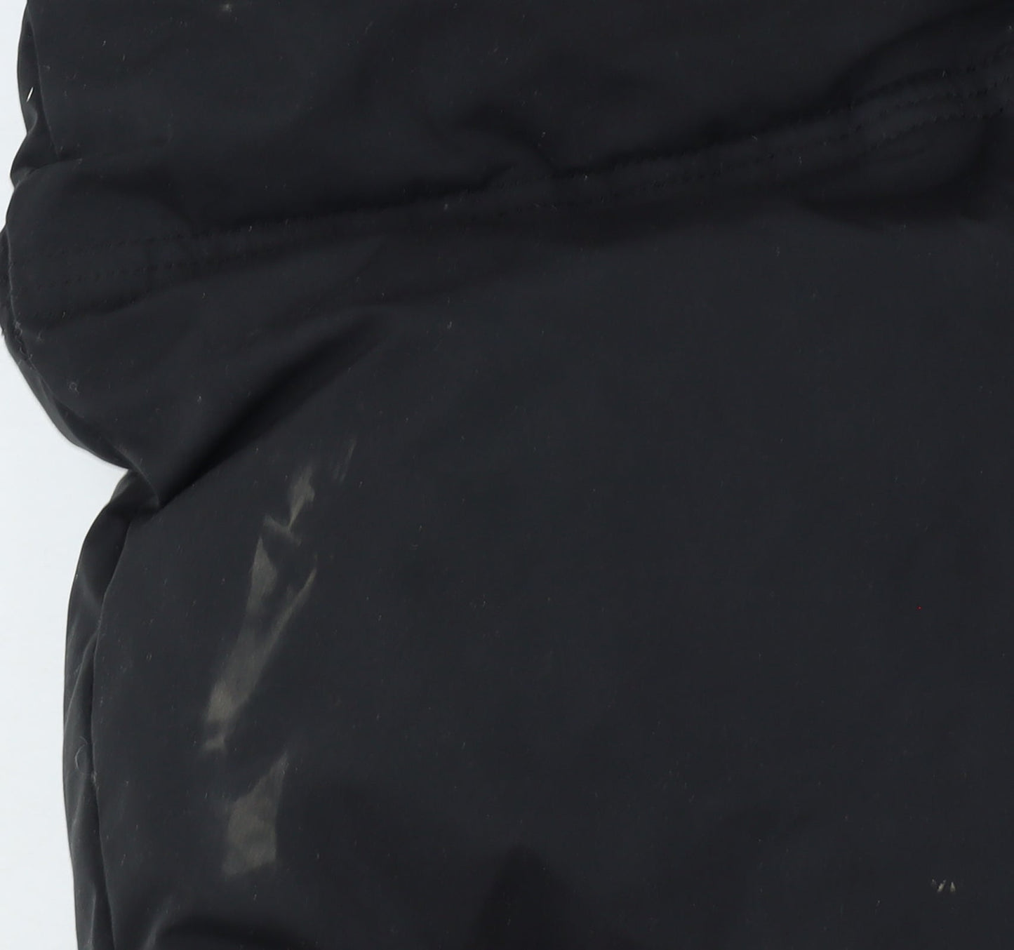 Superdry Womens Black Long Puffer Coat Hooded Size 8 Winter Warm