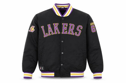 Primark NBA Lakers Black Men's S Varsity Jacket Basketball Style