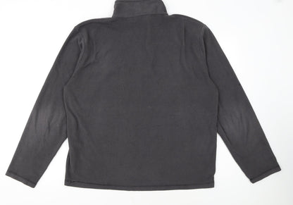 Regatta Men’s Black Fleece 1/4 Zip Pullover Sweatshirt L