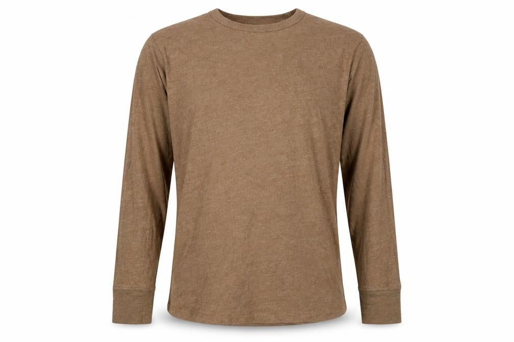 Gap Kids Boys Brown Long Sleeve Crew Neck Basic T-Shirt 14-15 Years