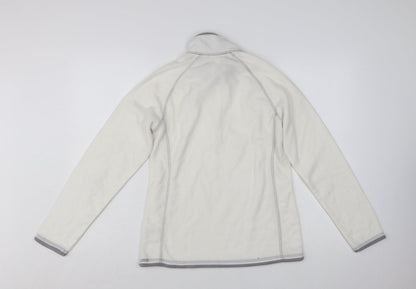 Mountain Warehouse Womens Ivory Fleece Pullover UK 10 1/2 Zip Sweatshirt