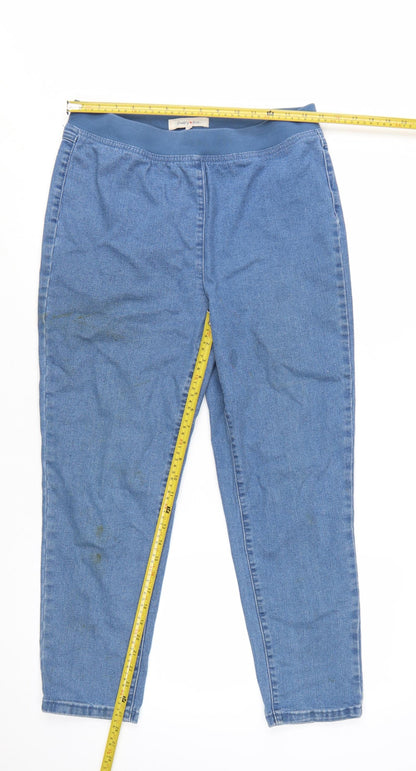 Country Rose Women's Blue Size 14 Denim Jegging Jeans with Elastic Waist
