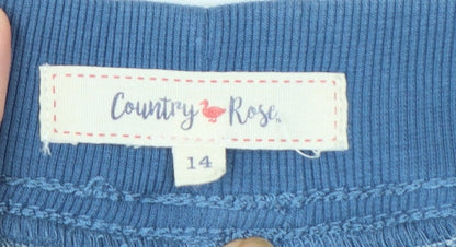 Country Rose Women's Blue Size 14 Denim Jegging Jeans with Elastic Waist
