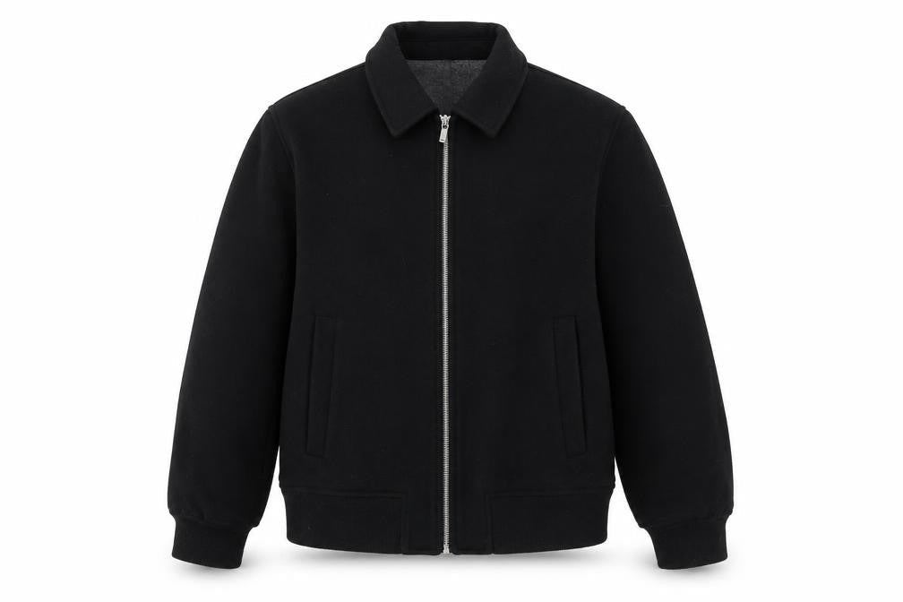 Zara Women Black L Polyester Bomber Jacket with Zip Pockets