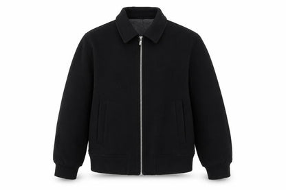 Zara Women Black L Polyester Bomber Jacket with Zip Pockets
