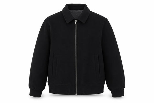 Zara Women Black L Polyester Bomber Jacket with Zip Pockets