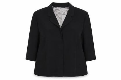 Wallis Womens Black Size 16 3/4 Sleeve Tailored Suit Jacket