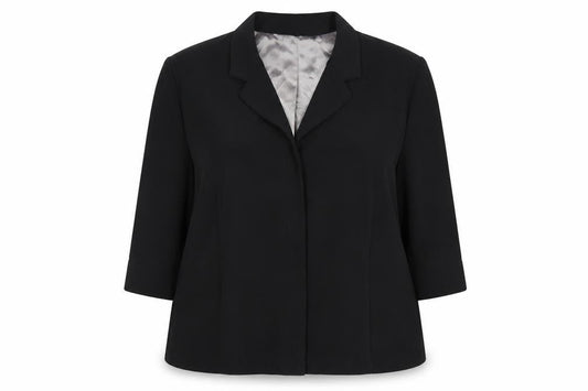 Wallis Womens Black Size 16 3/4 Sleeve Tailored Suit Jacket