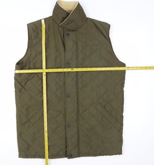Land Rover Men's Green XS Quilted Padded Waistcoat