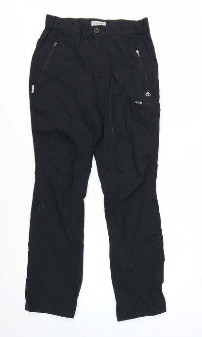 Craghoppers Men's Black 30R Cargo Trousers Polyamide Blend