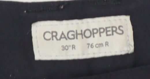 Craghoppers Men's Black 30R Cargo Trousers Polyamide Blend