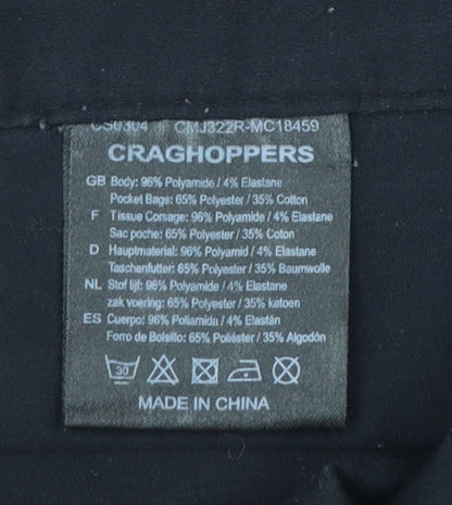 Craghoppers Men's Black 30R Cargo Trousers Polyamide Blend