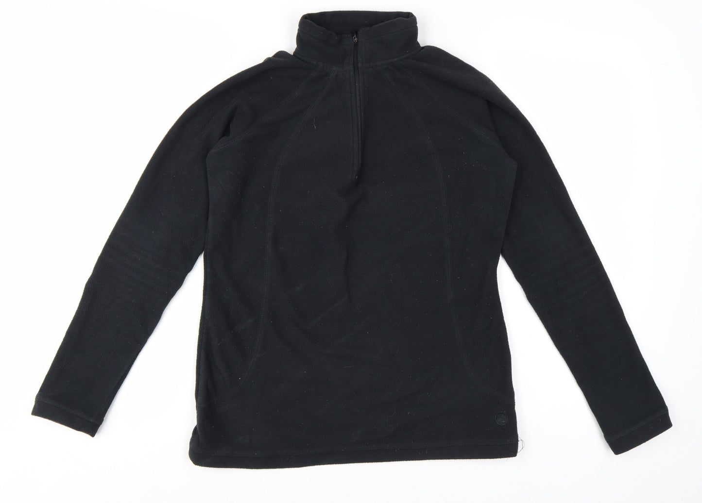 Peter Storm Women's Black Size 8 1/2 Zip Fleece Pullover Sweatshirt