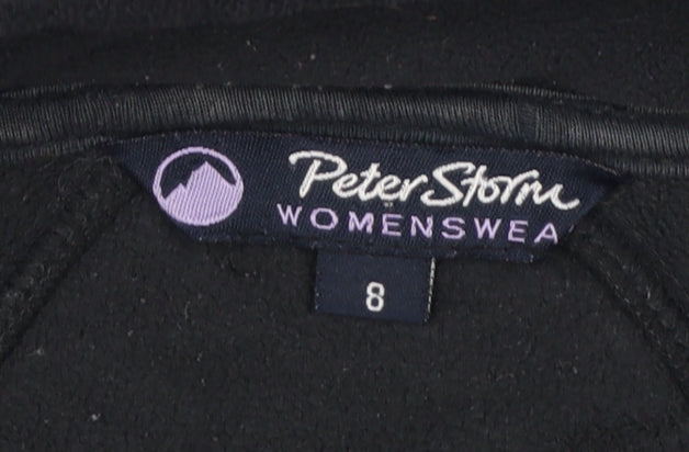 Peter Storm Women's Black Size 8 1/2 Zip Fleece Pullover Sweatshirt