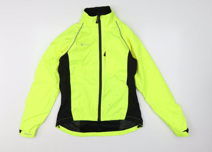 Mountain Warehouse Womens Yellow Waterproof Windbreaker Jacket Size 8